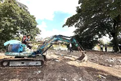 Dự án Bờ Bắc Kênh Đôi được triển khai sau khi người dân bàn giao mặt bằng ẢNH: THÁI PHƯƠNG