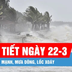 Podcast bản tin trưa 22-3: Biển động mạnh, mưa dông, lốc xoáy tại khu vực Nam Biển Đông