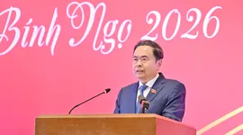 Chủ tịch Quốc hội Trần Thanh Mẫn phát biểu tại hội nghị