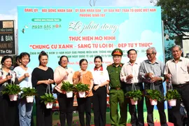 Phường Bình Tây lan tỏa tinh thần xây dựng chung cư xanh 