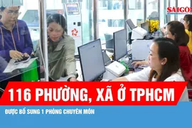 116 phường, xã ở TPHCM được bổ sung 1 phòng chuyên môn