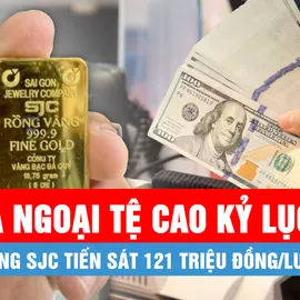 Podcast bản tin trưa 3-7: Tỷ giá USD/VND cao kỷ lục, giá vàng miếng SJC tiến sát 121 triệu đồng/lượng