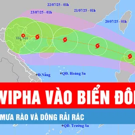 Podcast bản tin trưa 18-7: Bão Wipha vào Biển Đông