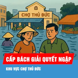 Podcast: Cấp bách giải quyết ngập khu vực chợ Thủ Đức