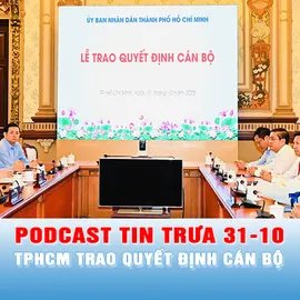 Podcast bản tin trưa 31-10: Trung tâm Phát triển quỹ đất TPHCM có 3 cán bộ lãnh đạo mới