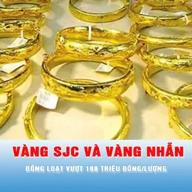 Podcast tin trưa 2-3: Vàng SJC và vàng nhẫn 9999 đồng loạt vượt 188 triệu đồng/lượng