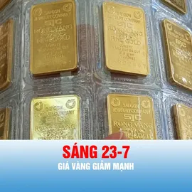 Podcast bản tin trưa 23-7: Giá vàng giảm mạnh