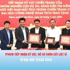 Podcacst bản tin tối 9-7: TPHCM tiếp nhận kỷ vật, hồ sơ chôn cất liệt sĩ từ Đại học Texas Tech