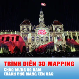 Podcast bản tin trưa 2-7: Mãn nhãn màn trình diễn ánh sáng 3D Mapping chào mừng 50 năm thành phố mang tên Bác