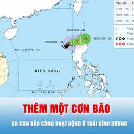 Podcast bản tin tối 5-8: Thêm một cơn bão mới hình thành, ba cơn bão cùng hoạt động ở Tây Bắc Thái Bình Dương 