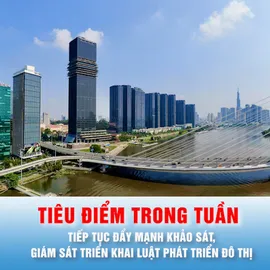 Tiêu điểm trong tuần: Tiếp tục đẩy mạnh khảo sát, giám sát triển khai Luật Phát triển đô thị