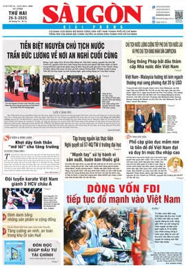 Sài Gòn Giải Phóng ngày 26/5/2025