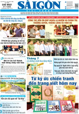 Báo Sài Gòn Giải Phóng ngày 27/7/2025