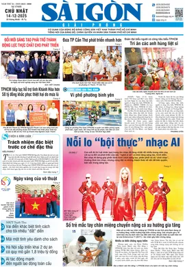 Báo Sài Gòn Giải Phóng ngày 14/12/2025