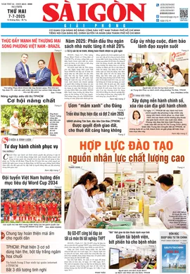 Báo Sài Gòn Giải Phóng ngày 07/07/2025
