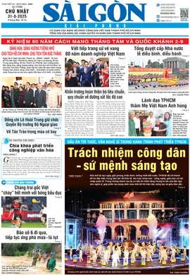 Báo Sài Gòn Giải Phóng ngày 31/08/2025