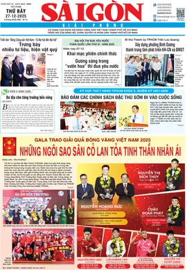 Báo Sài Gòn Giải Phóng ngày 27/12/2025