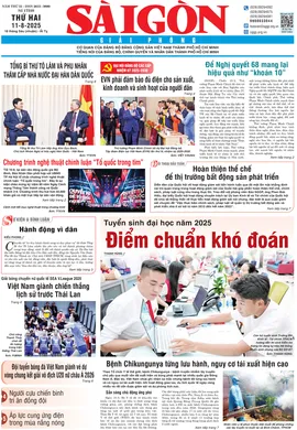 Báo Sài Gòn Giải Phóng ngày 11/8/2025