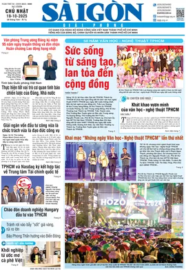 Báo Sài Gòn Giải Phóng ngày 19/10/2025