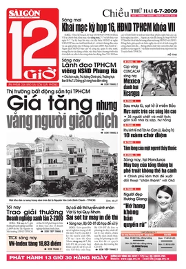 Sài Gòn Giải Phóng - 12 Giờ - số ngày 06/07/2009