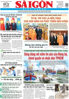 Báo Sài Gòn Giải Phóng ngày 7/5/2025