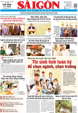 Báo Sài Gòn Giải Phóng ngày 17/7/2025