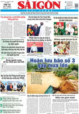 Báo Sài Gòn Giải Phóng ngày 23/7/2025
