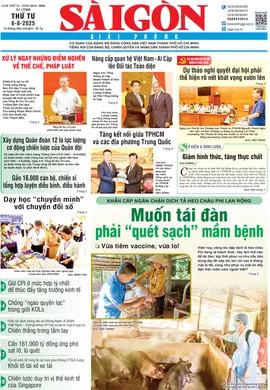 Báo Sài Gòn Giải Phóng ngày 6/8/2025