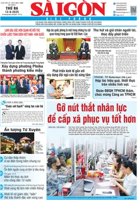 Báo Sài Gòn Giải Phóng ngày 12/8/2025