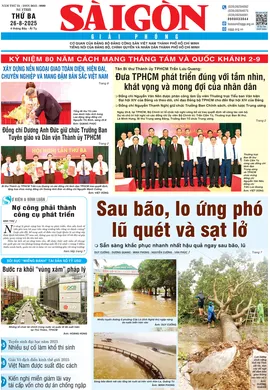 Báo Sài Gòn Giải Phóng ngày 26/8/2025