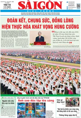 Báo Sài Gòn Giải Phóng ngày 3/9/2025