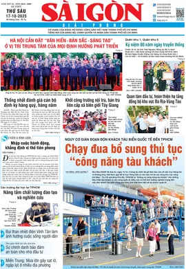 Báo Sài Gòn Giải Phóng ngày 17/10/2025