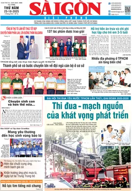 Báo Sài Gòn Giải Phóng ngày 23/10/2025