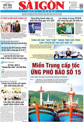 Báo Sài Gòn Giải Phóng ngày 28/11/2025