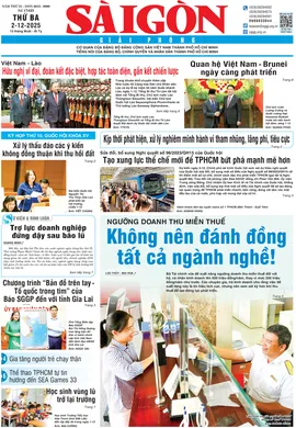Báo Sài Gòn Giải Phóng ngày 02/12/2025