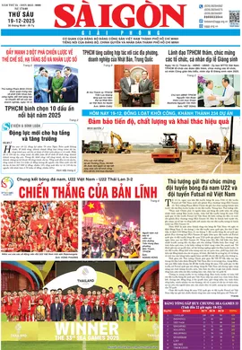 Báo Sài Gòn Giải Phóng ngày 19/12/2025