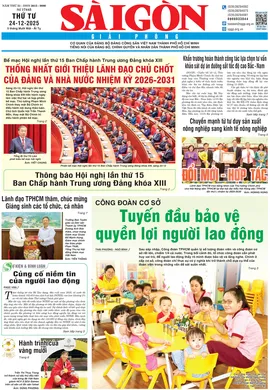 Báo Sài Gòn Giải Phóng ngày 24/12/2025