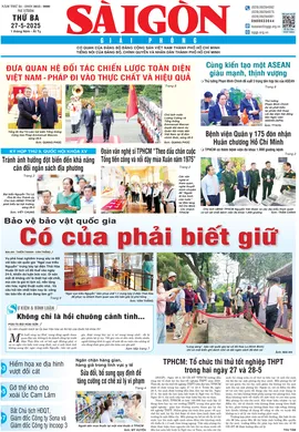 BÁO SÀI GÒN GIẢI PHÓNG NGÀY 27/5/2025