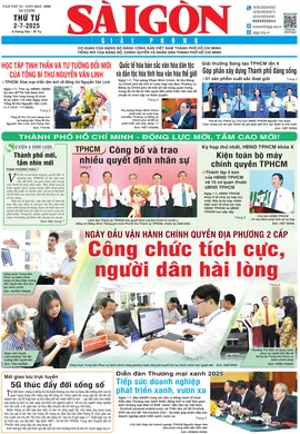 Báo Sài Gòn Giải Phóng ngày 2/7/2025