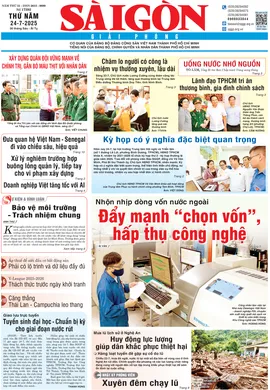 Báo Sài Gòn Giải Phóng ngày 24/7/2025