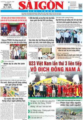 Báo Sài Gòn Giải Phóng ngày 30/7/2025