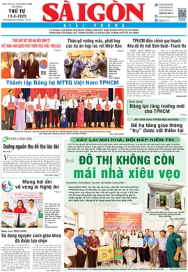 Báo Sài Gòn Giải Phóng ngày 13/8/2025