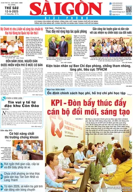 Báo Sài Gòn Giải Phóng ngày 12/9/2025