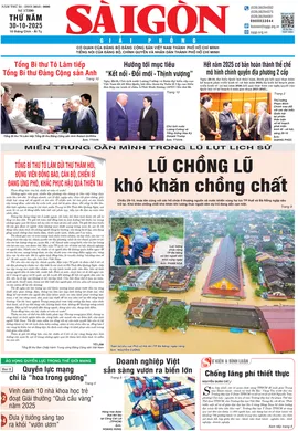 Báo Sài Gòn Giải Phóng ngày 30/10/2025