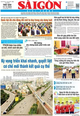 Báo Sài Gòn Giải Phóng ngày 12/12/2025