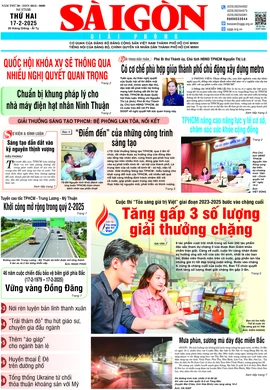 Báo Sài Gòn Giải Phóng ngày 17/2/2025