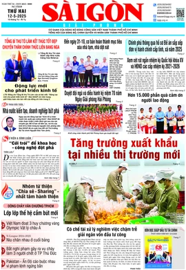 Báo Sài Gòn Giải Phóng ngày 12/5/2025