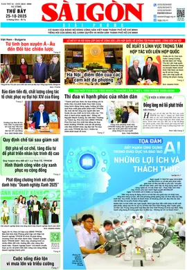 Báo Sài Gòn Giải Phóng ngày 25/10/2025