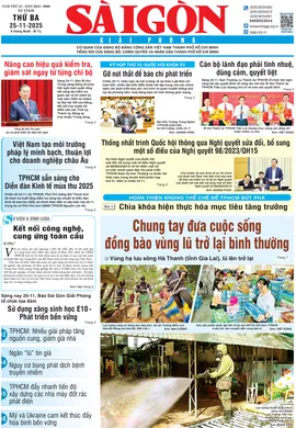 Báo Sài Gòn Giải Phóng ngày 25/11/2025