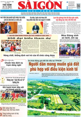 Báo Sài Gòn Giải Phóng ngày 25/12/2025